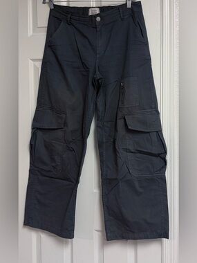 BDG Grey Cargo Pants with Multiple Utility Pockets